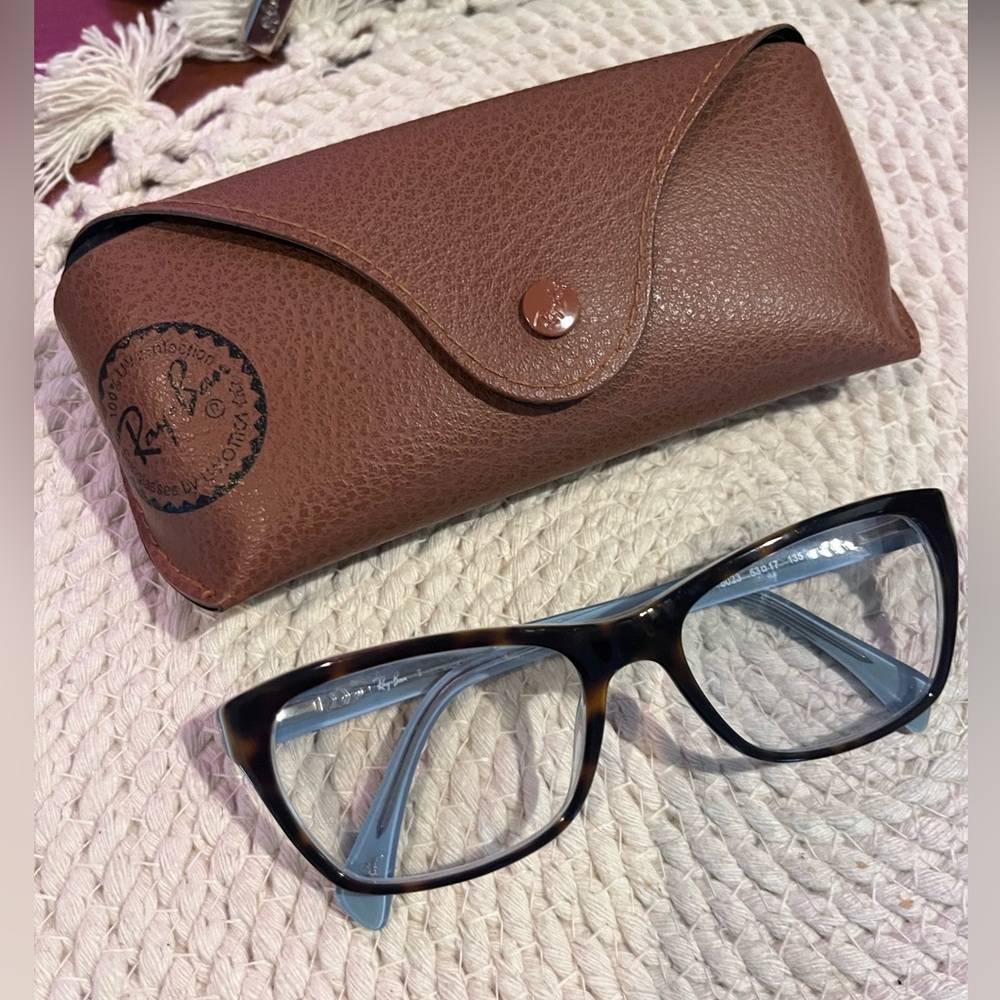 Ray Ban Blue Light Glasses & Ray Ban Case